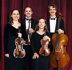 The Woodvale String Quartet:  Lisa Kempskie, Robert Curtis, Lynne Canavan, Roger Kimball